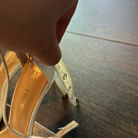 White strap heels new with tag. No box - Picture 6 of 7